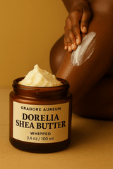 Dorelia Shea Butter – blends with a soft, luxurious feel. | 100ml Luxury Body Oil | Nourishing, Non - Greasy, Fast - Absorbing, Long - lasting Fragrance | Self - Care & Skincare Gift | GRADORE AUREUM