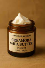 Creamora Shea Butter | 100ml Luxury Body Oil | Nourishing, Non - Greasy, Fast - Absorbing, Long - lasting Fragrance | Self - Care & Skincare Gift | GRADORE AUREUM