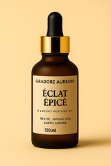 Éclat Épicé | 100ml Luxury Body Oil | Nourishing, Non - Greasy, Fast - Absorbing, Long - lasting Fragrance | Self - Care & Skincare Gift | GRADORE AUREUM