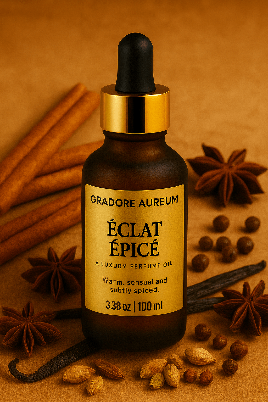 Gradore Aureum Luxury Perfumed Body Oils – Skincare Meets Fine Fragrance | 100ml Luxury Body Oil | Nourishing, Non-Greasy, Fast-Absorbing, Long-lasting Fragrance | Self-Care & Skincare Gift | GRADORE AUREUM