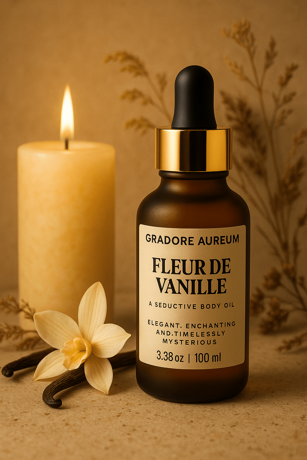 Gradore Aureum Luxury Perfumed Body Oils – Skincare Meets Fine Fragrance | 100ml Luxury Body Oil | Nourishing, Non-Greasy, Fast-Absorbing, Long-lasting Fragrance | Self-Care & Skincare Gift | GRADORE AUREUM