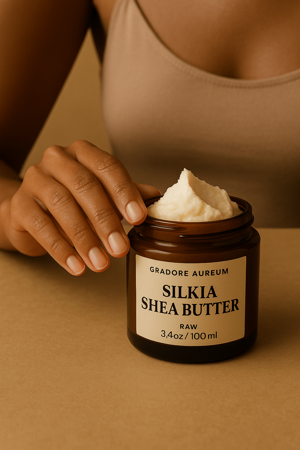 Silkia Raw Nilotica Shea Butter – Winter Skin Rescue | 100ml Luxury Body Oil | Nourishing, Non - Greasy, Fast - Absorbing, Long - lasting Fragrance | Self - Care & Skincare Gift | GRADORE AUREUM